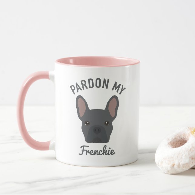 Caneca Perdon my Frenchie | Cachorro francês azul (Com Donut)