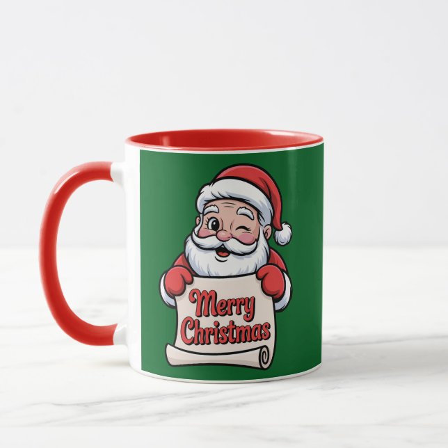 Caneca Père Noël Clin d'Œil 🎅 "Merry Christmas" (Esquerda)