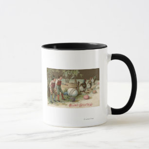 Caneca Peregrinos que indicam ovos da páscoa