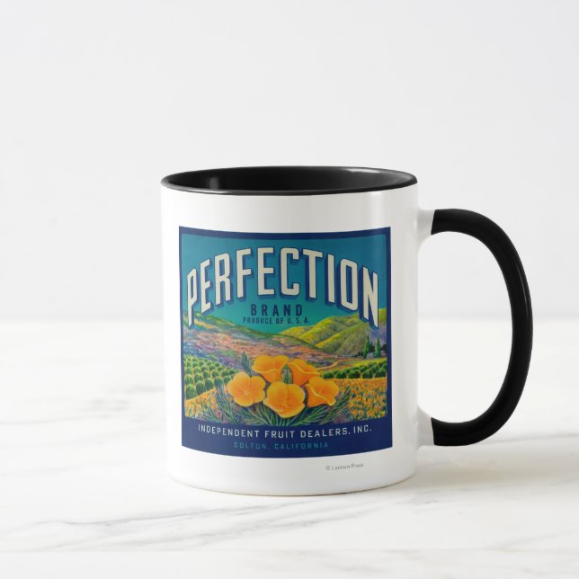 Caneca Perfecção Laranja LabelColton, CA (Direita)