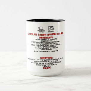 Caneca Perfeito Presente/Chocolate Cherry Brownie