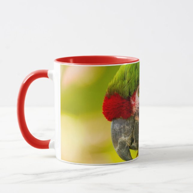 Caneca Perfil da arara-azul nos Papais noeis Barbara Zoo (Esquerda)