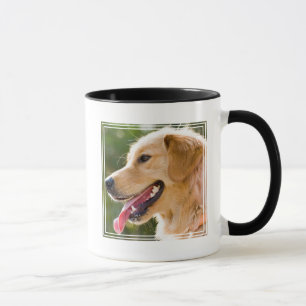 Caneca Perfil De Retriever Do Ouro Com A Saída Da Língu
