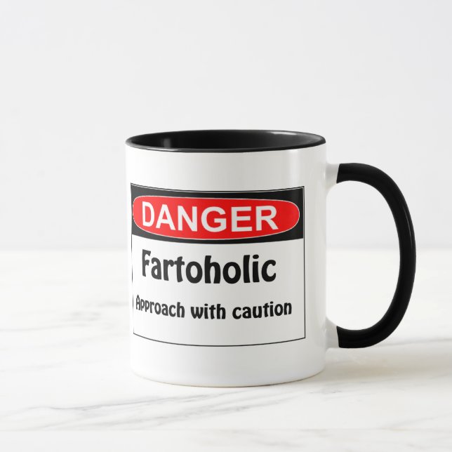 Caneca Perigo Fartoholic Farting (Direita)