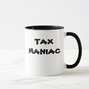 Caneca PERIGO!. MANIAC do IMPOSTO - apelido do