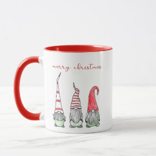 Caneca período de férias casado natal gnomos papais noe