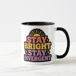 Caneca Permaneça Brilhante, Permaneça Divergente