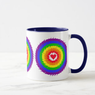 Caneca Perna da roda arco-íris