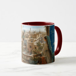 Caneca Persian Art Daughter of the Courtyard Bazaa