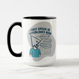 Caneca Personagem de desenho animado engraçado com o curs