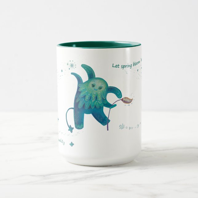 Caneca personagem de fantasia "Deixe a primavera floresce (Centro)