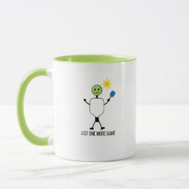 Caneca Personagem Divertido de Jogador de Pickleball Segu