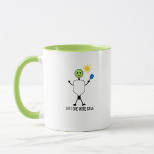 Caneca Personagem Divertido de Jogador de Pickleball Segu