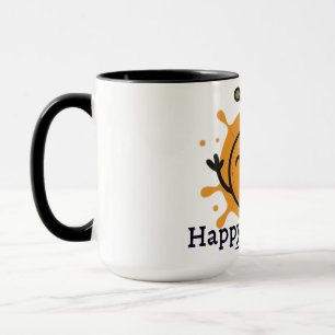 Caneca Personagem Fruta Laranja Feliz e Fofo