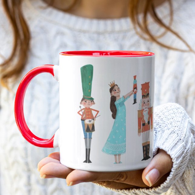 Caneca Personagens do ballet Quebra-Nozes Natal (Criador carregado)