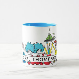 Caneca Personagens do Dr. Seuss e Nome do Professor