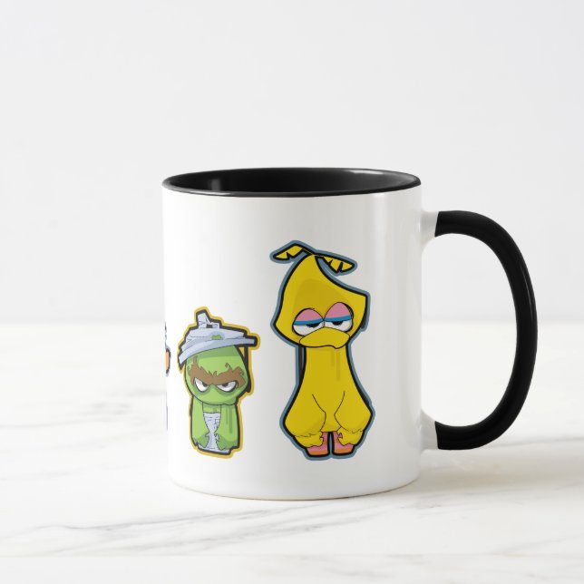 Caneca Personagens Zumbis do Sesame Street (Direita)