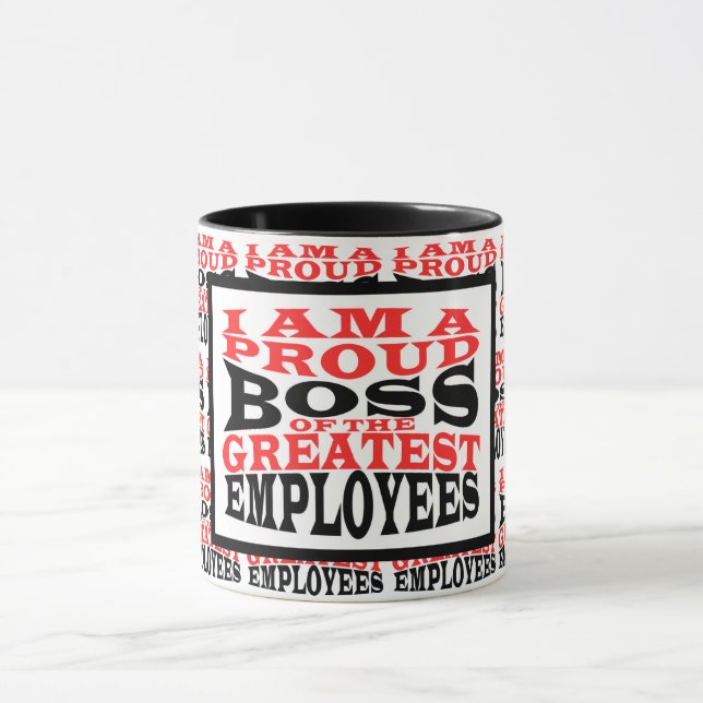 Caneca Personalidade Engraçado Melhor Chefe Dotado Mug (Centro)