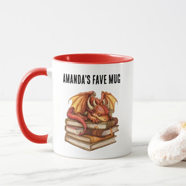 Caneca Personalisierbare Book Hoarder (Com Donut)
