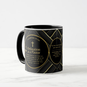 Caneca Personalização da Ordenação de Deacon do Pastor Do
