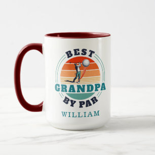 Caneca Personalização de Aniversário do Avô de Golfe
