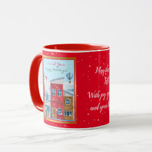 Caneca Personalização de Feriado Feliz