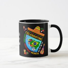 Caneca Personalização divertida Celebrando MÊS DE HERITAG