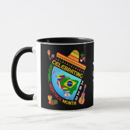 Caneca Personalização divertida Celebrando MÊS DE HERITAG