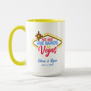 Caneca Personalização do Casamento de Destino de Las Vega