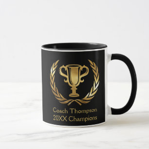 Caneca Personalização Dourada dos Campeões