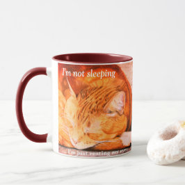 Caneca personalizada aguarela do gato do gengibre
