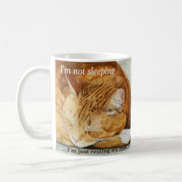 Caneca personalizada aguarela do gato do gengibre