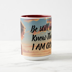 Caneca Personalizada 'Aquietai-vos e Sabei que Eu 