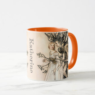 Caneca Personalizada Arthur Rackham Velha Mulher na Madei