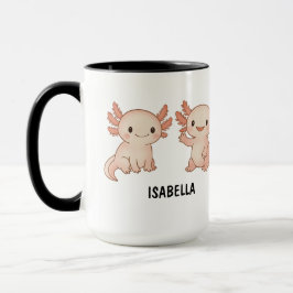 Caneca Personalizada Axolotl Desenhada À Mão