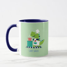 Caneca Personalizada Chef Dinossauro