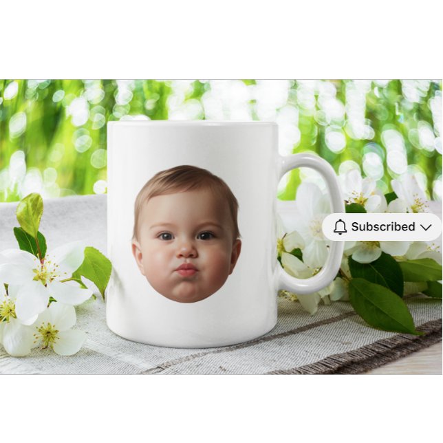 Caneca Personalizada com Foto de Bebê e Família Ro (Criador carregado)