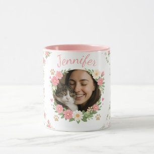 Caneca Personalizada com Foto e Nome de Gato Pre
