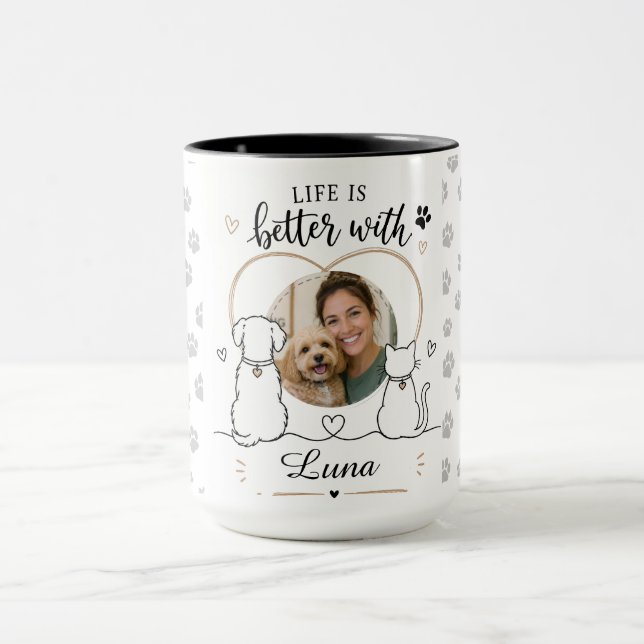Caneca Personalizada com Foto e Nome para Amantes  (Centro)