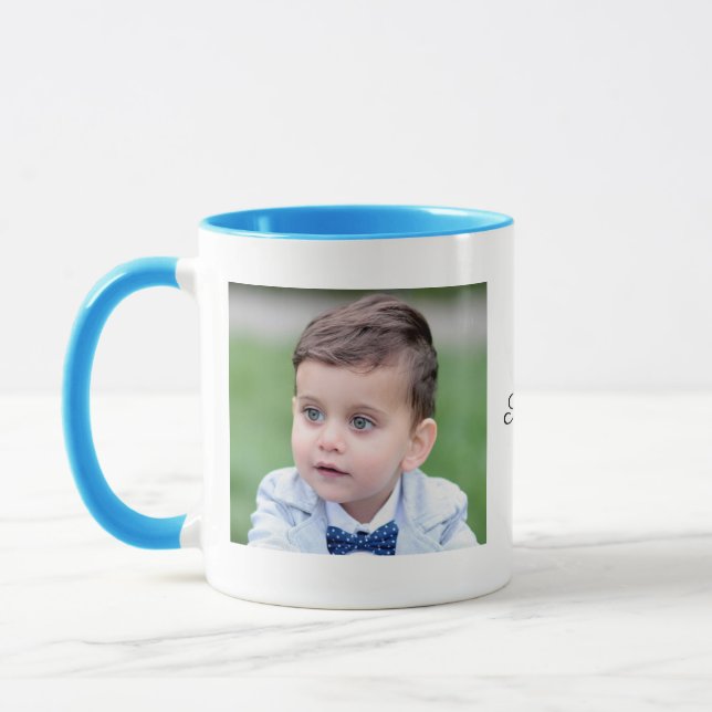 Caneca personalizada com foto e texto, Caneca de f (Esquerda)