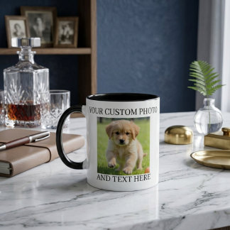 Caneca Personalizada com Foto e Texto Presente Caf
