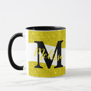 Caneca personalizada com glitter