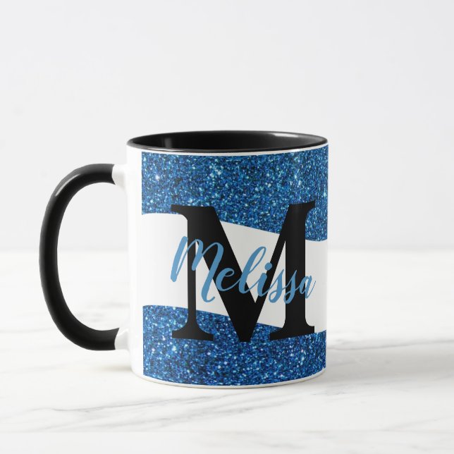 Caneca personalizada com glitter (Esquerda)