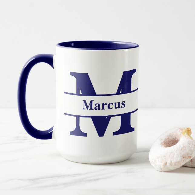 Caneca personalizada com letra e nome (Com Donut)