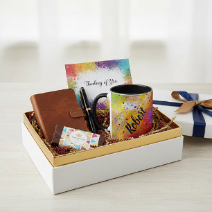 Caneca personalizada com partitura e pintura desga