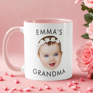 Caneca Personalizada com Rosto de Bebê Dia dos Avó