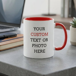 Caneca personalizada com seu texto ou foto
