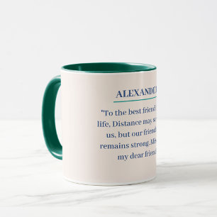Caneca personalizada com seu texto para seu amigo