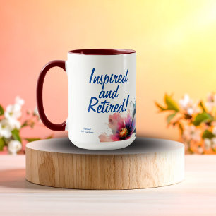 Caneca Personalizada com Tema Floral e Índigo Apos