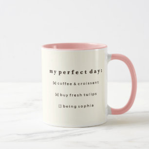 Caneca Personalizada Coquette Paris Lista Diária